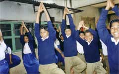 Photo of yoga session